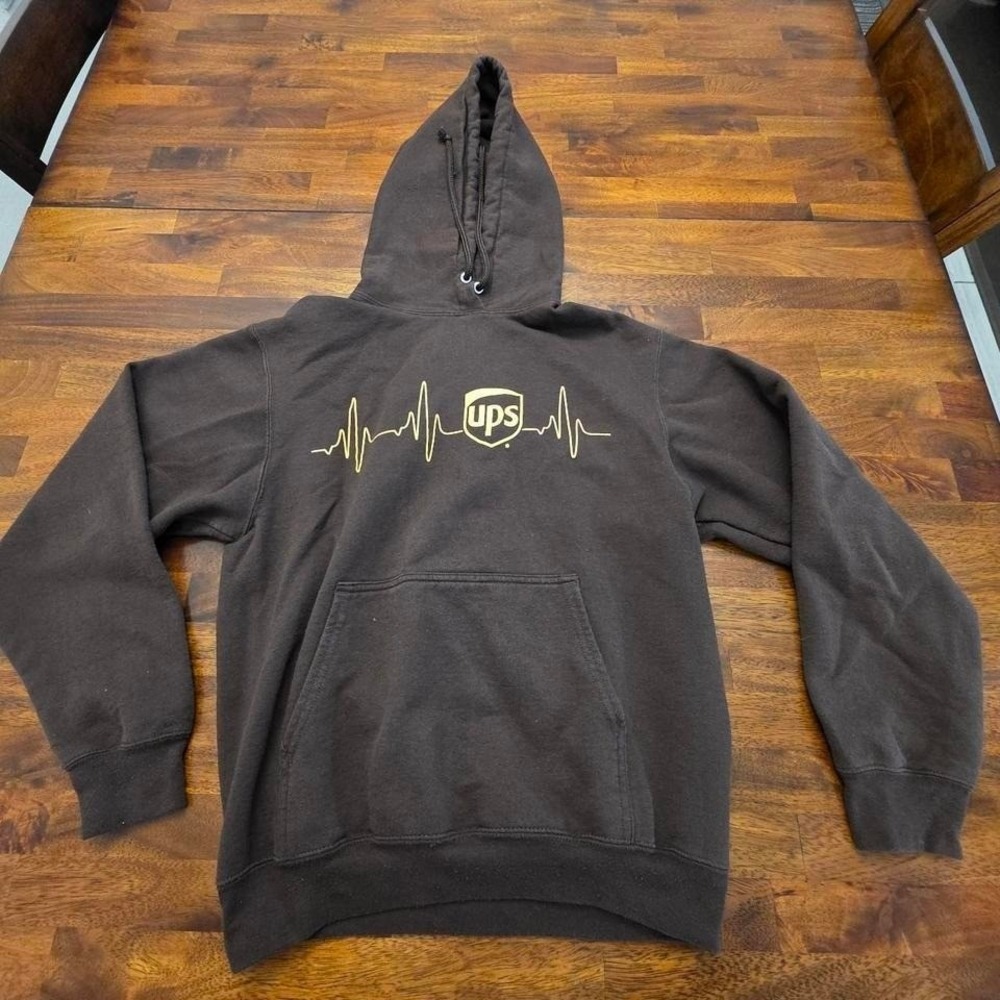 Vintage ups hoodie small yellow logo sku 92